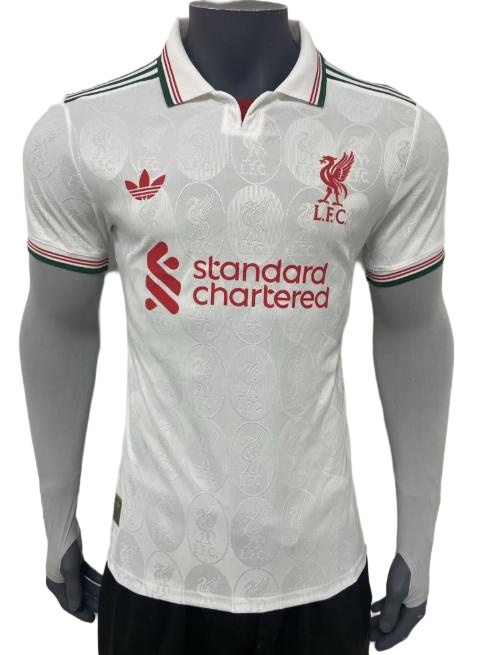 Liverpool 25/26 White Polo Shirts(Player)