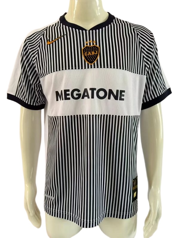 Boca Juniors 06/07 Away White/Black Soccer Jersey