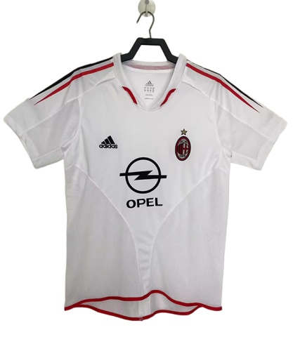 AC Milan 04/05 Away White Soccer Jersey