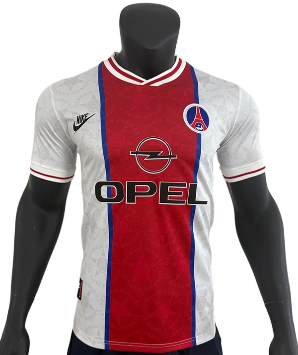 Paris St Germain 95/96 Away Red/White Soccer Jersey