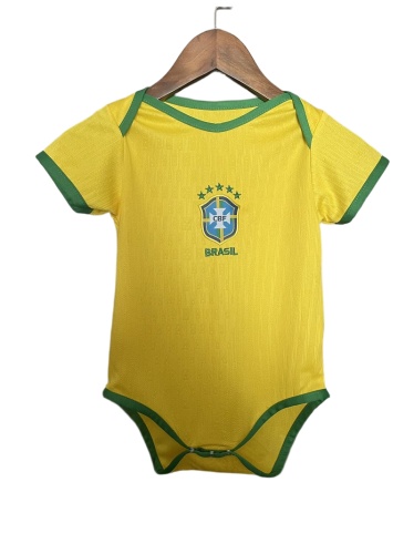 Brazil 2025 Baby Home Soccer Jersey
