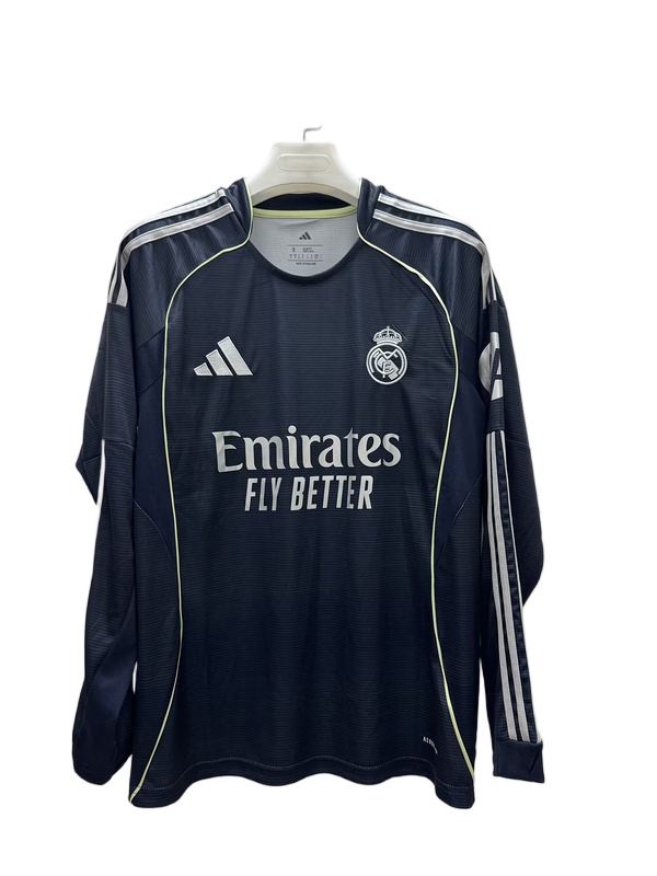Real Madrid 25/26 Away Navy Long Jersey