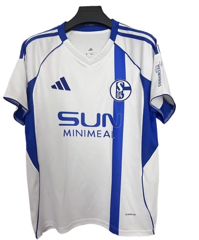 Schalke 04 25/26 Away White/Blue Soccer Jersey
