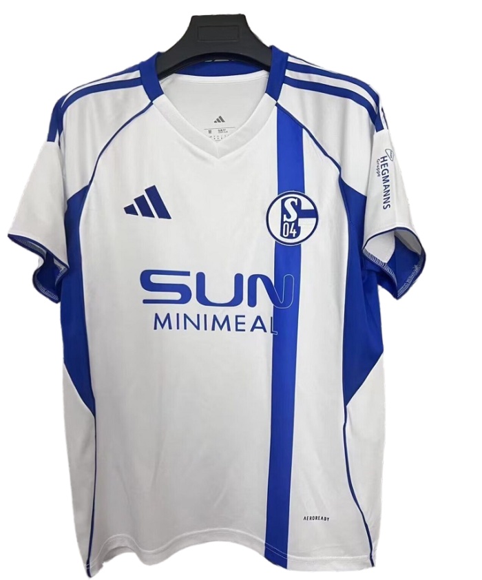 Schalke 04 25/26 Away White/Blue Soccer Jersey