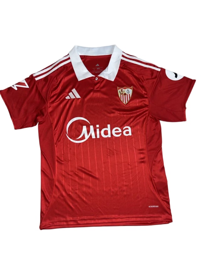Sevilla 25/26 Away Red Soccer Jersey