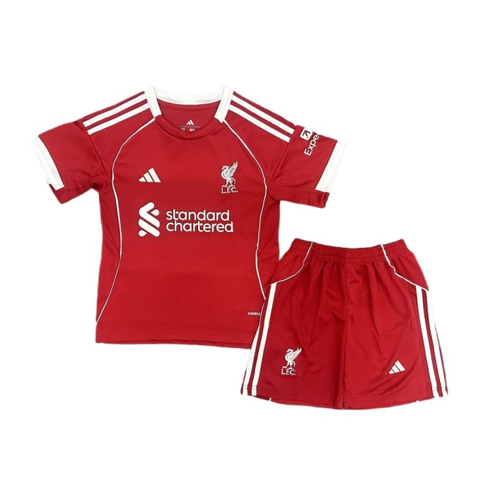 Kids-Liverpool 25/26 Home Leaked Soccer Jersey