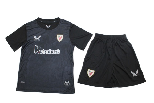 Kids-Athletic Bilbao 25/26 GK Black Soccer Jersey