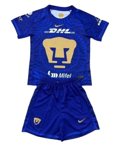 Kids-Pumas UNAM 25/26 Away Dark Blue Soccer Jersey