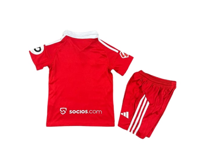 Kids-Sevilla 25/26 Away Red Soccer Jersey
