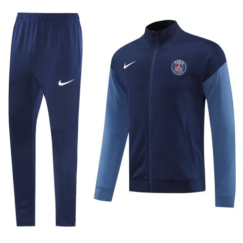 Paris St Germain 25/26 Tracksuit - Navy Blue/Grey
