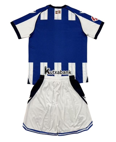 Kids-Real Sociedad 25/26 Home Soccer Jersey