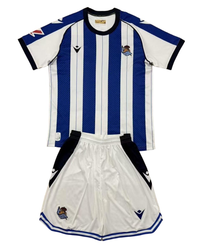 Kids-Real Sociedad 25/26 Home Soccer Jersey