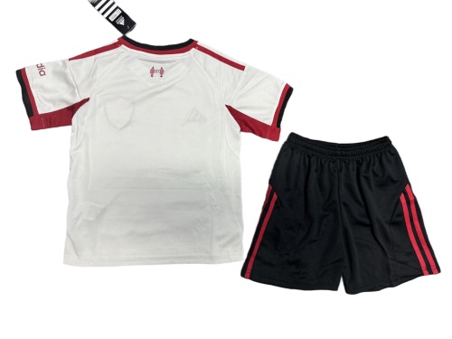 Kids-Liverpool 25/26 Away Light Beige Soccer Jersey