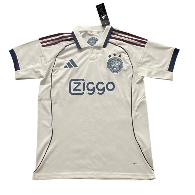 Ajax 25/26 Third Light Beige Soccer Jersey