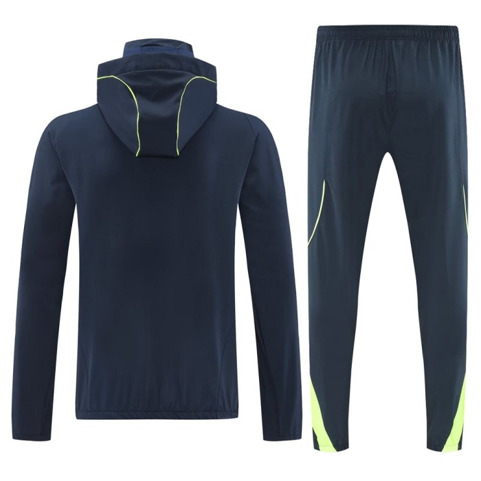 Real Madrid 25/26 Windcoat Tracksuit - Navy/White