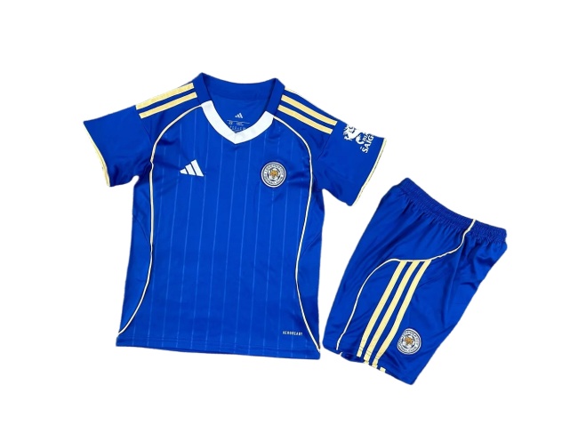 Kids-Leicester City 25/26 Home Soccer Jersey