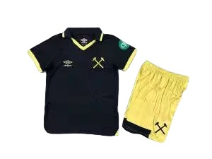 Kids-West Ham 25/26 Third Black Soccer Jersey