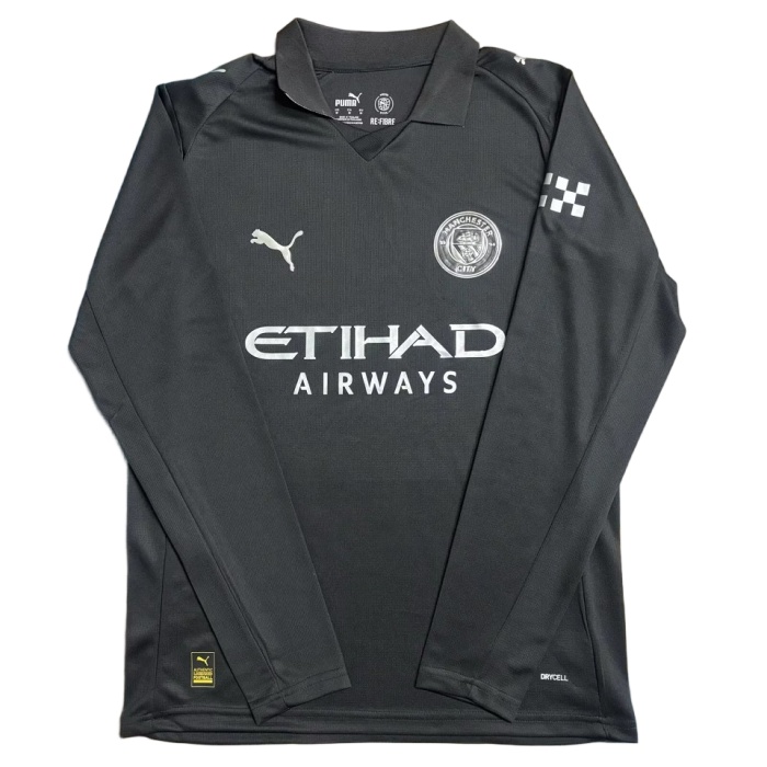 Manchester City 25/26 Away Black Long Jersey