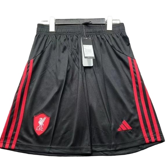 Liverpool 25/26 Away Black Soccer Shorts