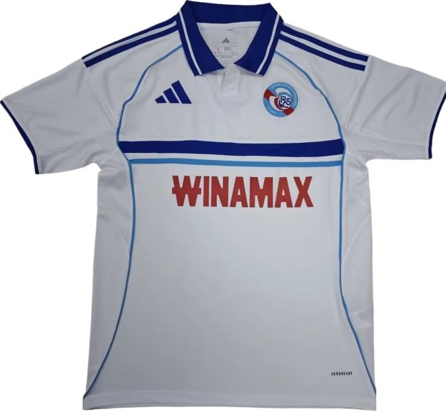 Strasbourg 25/26 Away White Soccer Jersey