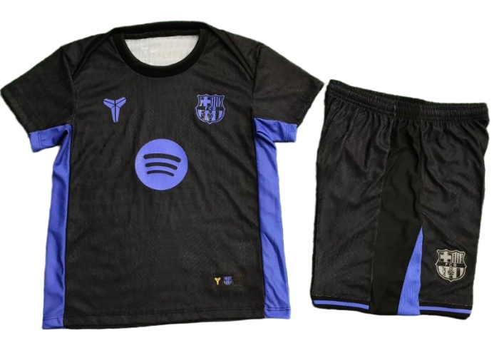 Kids-Barcelona 25/26 Spceial Black Kobe Bryan Jersey(Player)