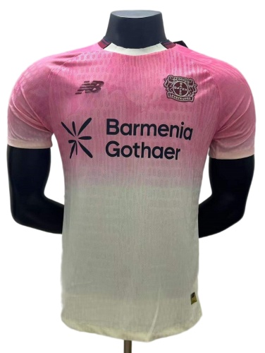 Leverkusen 25/26 Away White/Pink Jersey(Player)