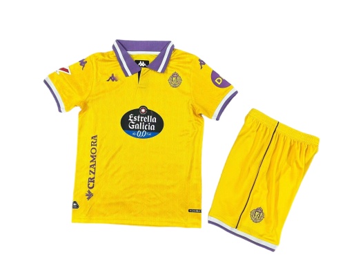 Kids-Valladolid 25/26 Third Yellow Soccer Jersey