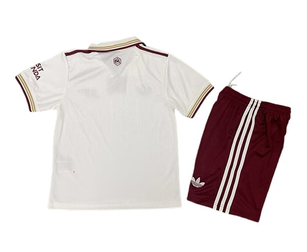 Kids-Arsenal 25/26 Third White Soccer Jersey