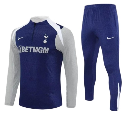 Kids Tottenham 25/26 Tracksuit - Dark Blue/Grey