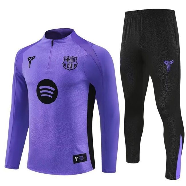 Barcelona 25/26 Tracksuit - Purple/Black/White
