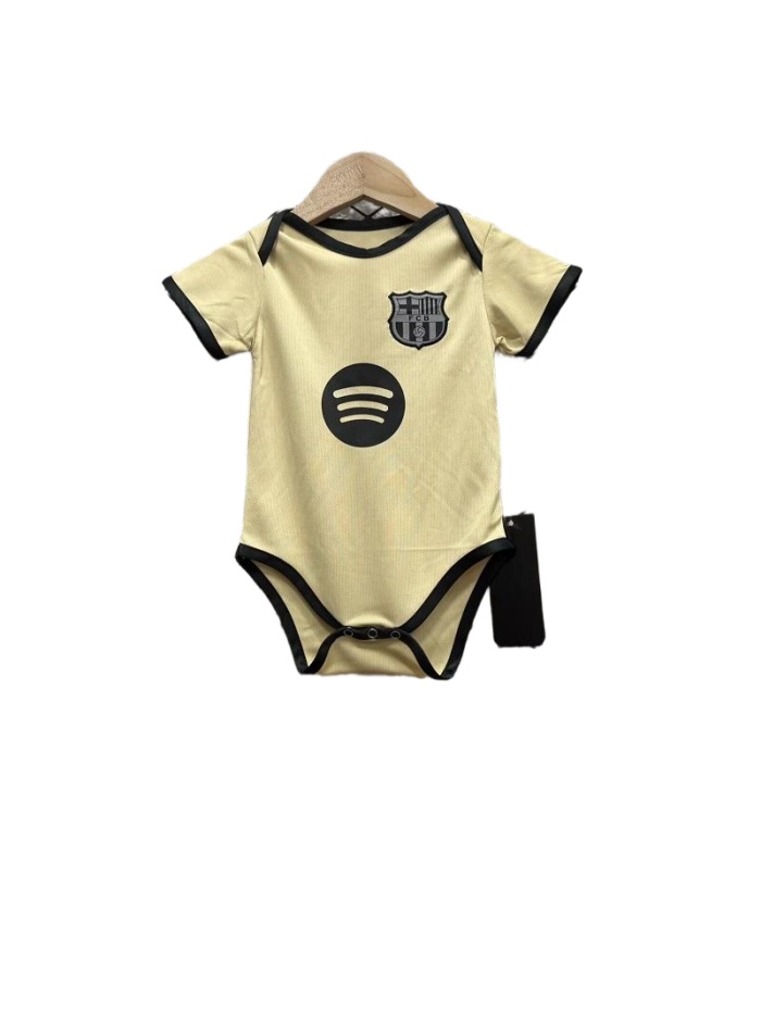 Barcelona 25/26 Baby Away Light Beige Soccer Jersey