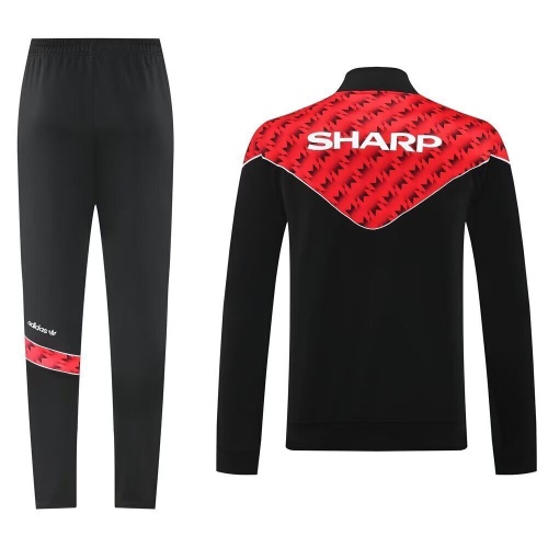 Man Utd 25/26 Tracksuit - Black/Red/White