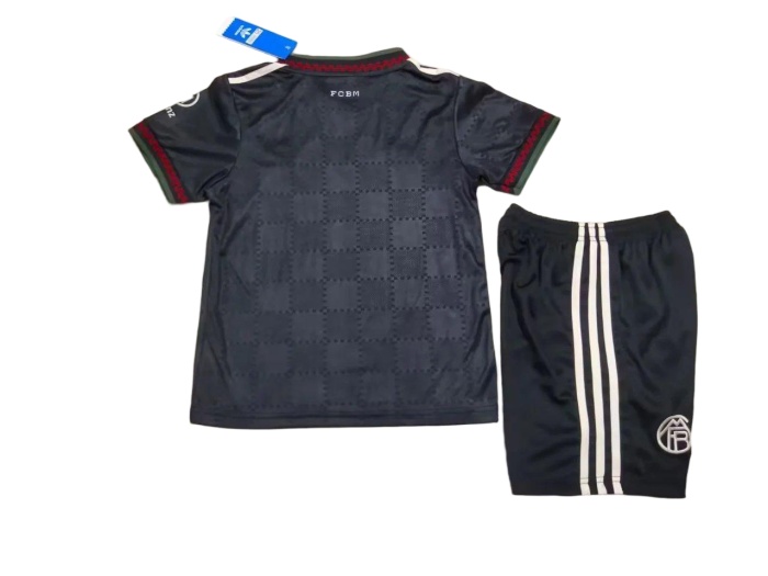 Kids-Bayern Munich 25/26 Third Black Soccer Jersey