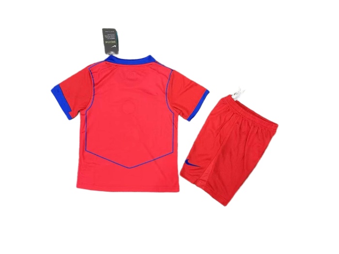 Kids-Paris St Germain 25/26 Third Red Soccer Jersey