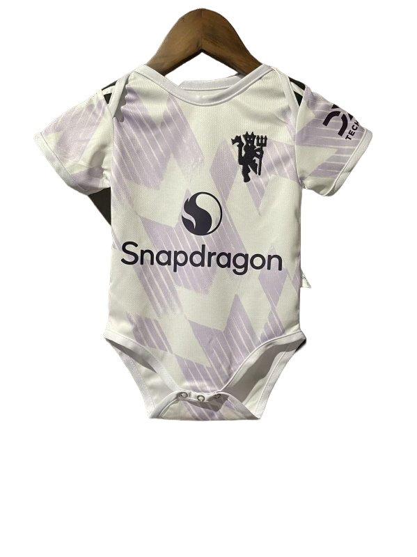 Manchester Utd 25/26 Baby Away White Soccer Jersey