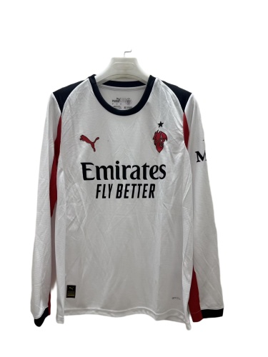 AC Milan 25/26 Away White Long Soccer Jersey