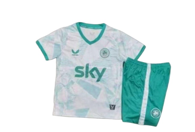 Kids-Ireland Women 25/26 Away White Soccer Jersey