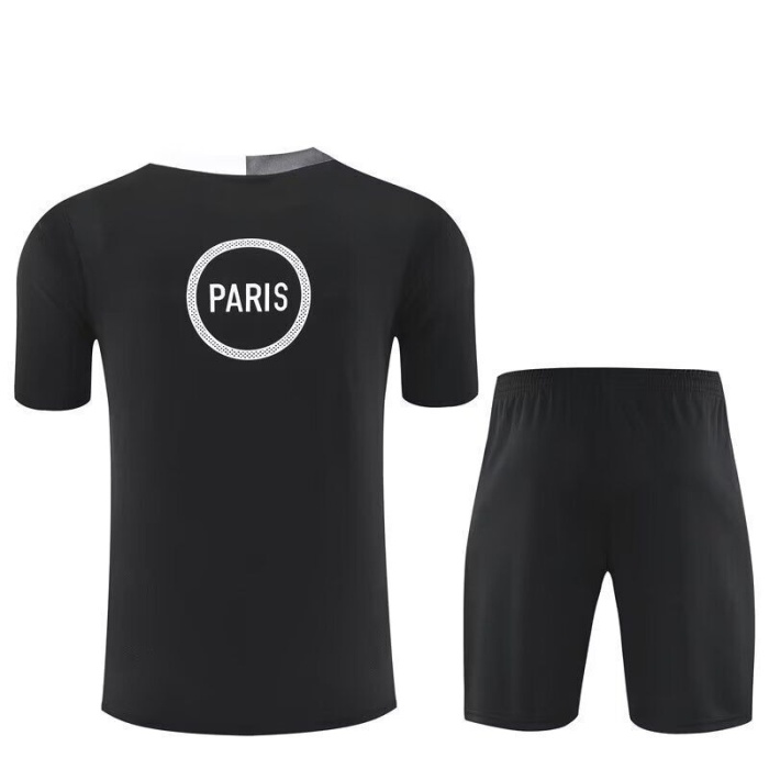 PSG 25/26 Black/White Training Kit Jerseys - Paris Saint Germain Training Wear