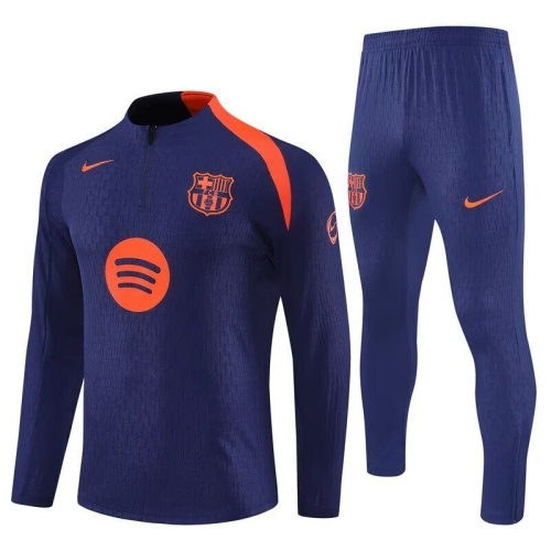 Barcelona 25/26 Tracksuit - Dark Blue/Orange