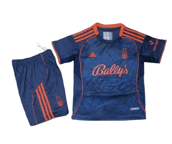 Kids-Nottingham Forest 25/26 Third Navy Blue Soccer Jersey