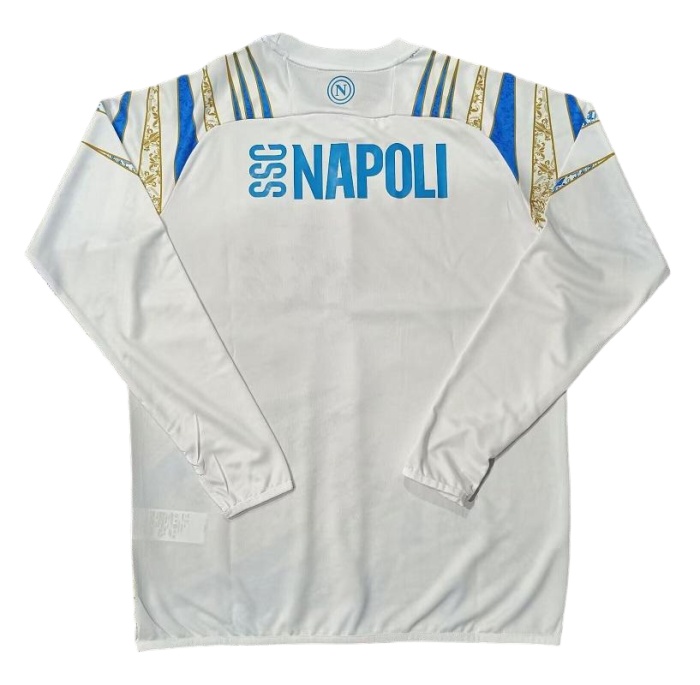 Napoli 25/26 Training White Long Soccer Jersey