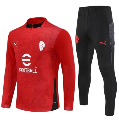 Kids AC Milan 25/26 Tracksuit - Red