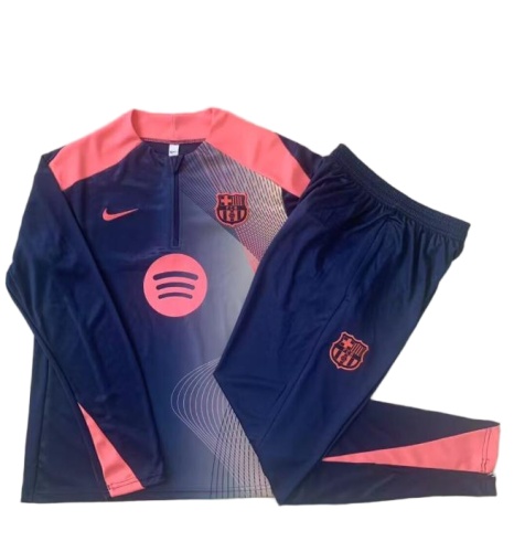 Barcelona 25/26 Tracksuit - Dark Blue/Pink