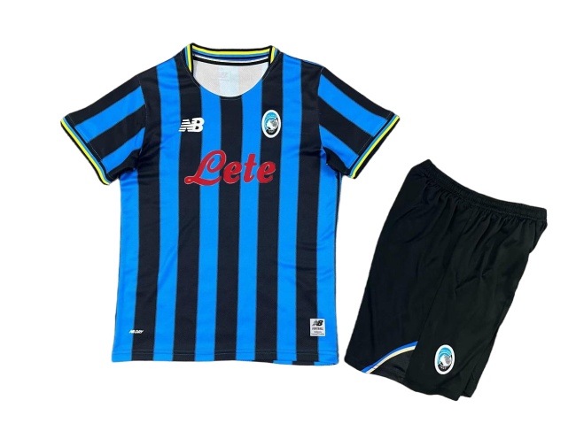 Kids-Atalanta 25/26 Home Sponsor Soccer Jersey