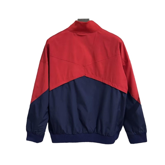 Barcelona 25/26 Wind Coat - Navy Blue/Red