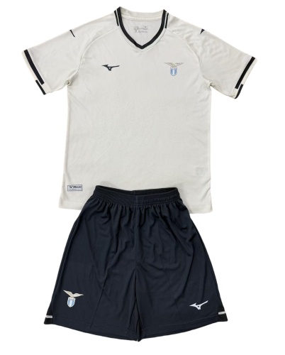 Kids-Lazio 25/26 Away White Soccer Jersey