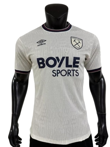 Westham 25/26 Away White Soccer Jersey(Player)