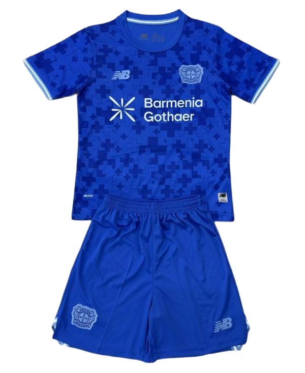 Kids-Leverkusen 25/26 Third Blue Soccer Jersey