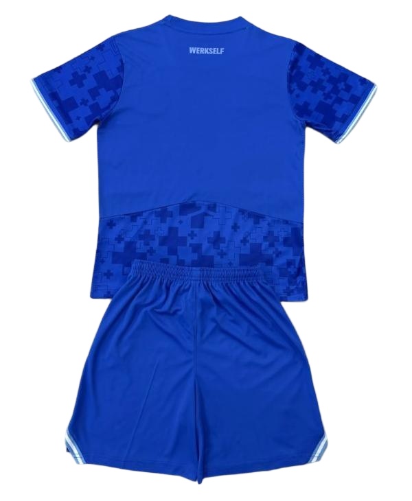 Kids-Leverkusen 25/26 Third Blue Soccer Jersey