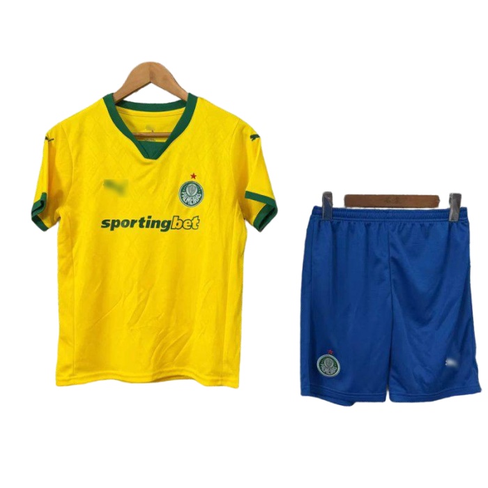 Kids-Palmeiras 25/26 Third Yellow Soccer Jersey